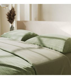 Постельное бельё Этель дуэт Green cage 150х215см-2 шт, 225х240см, 50х70±3 см-2 шт, новосатин
