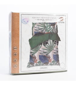 Постельное белье Этель евро Colored tropics (вид 2) 200*217 см,240*220 см,70*70 см -2 шт