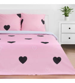 Постельное белье Этель 2 сп Pink heart 175*215 см, 200*220 см,70*70 см -2 шт