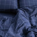 Постельное бельё Этель 2 сп Cage: dark blue, 175х215 см, 200х215 см, 50х70+3 см-2 шт, мако-сатин, 114г/м2 (10060109) 