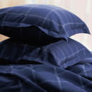 Постельное бельё Этель 2 сп Cage: dark blue, 175х215 см, 200х215 см, 50х70+3 см-2 шт, мако-сатин, 114г/м2 (10060109) 