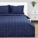 Постельное бельё Этель 2 сп Cage: dark blue, 175х215 см, 200х215 см, 50х70+3 см-2 шт, мако-сатин, 114г/м2 (10060109) 