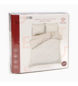 Постельное бельё Этель 1,5 сп Beige zebra, 143х215 см, 150х214 см, 70х70 см 2 шт, бязь 125 г/м2
