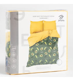 Постельное бельё Этель 2 сп Avocado 175х215 см, 200х220 см, 70х70 см - 2 шт