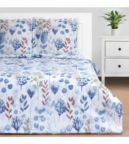 Постельное бельё «Этель» евро Flora and spring (вид 1) 200х217 см, 220х240 см, 70х70 см -2 шт, поплин 125 г/м2