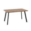 Стол BORG-140, раздвижной 140(180)х85, Дуб Веллингтон/Чёрный (120231) 