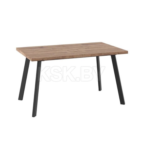 Стол BORG-140, раздвижной 140(180)х85, Дуб Веллингтон/Чёрный (120231) 