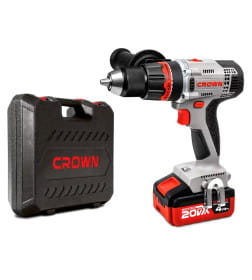 Дрель-шуруповерт аккумуляторная CROWN CT21076HMX-4 BMC