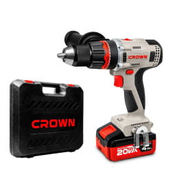 Дрель-шуруповерт аккумуляторная CROWN CT21090HMX-4 BMC