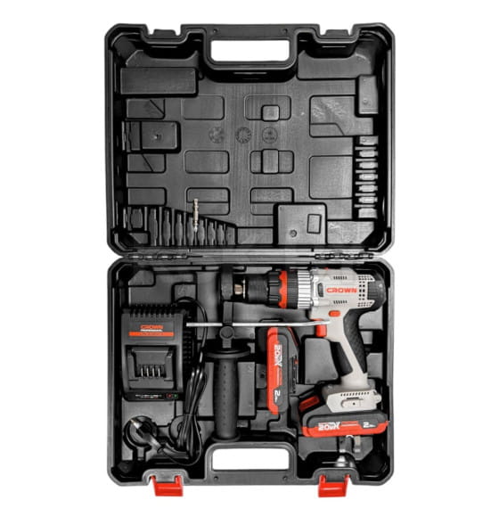 Дрель-шуруповерт аккумуляторная ударная CROWN CT21075HMX-2 BMC (CT21075HMX-2 BMC) 