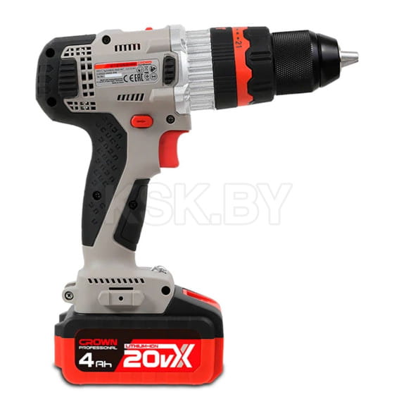 Дрель-шуруповерт аккумуляторная ударная CROWN CT21093HMX-4 BMC (CT21093HMX-4 BMC) 