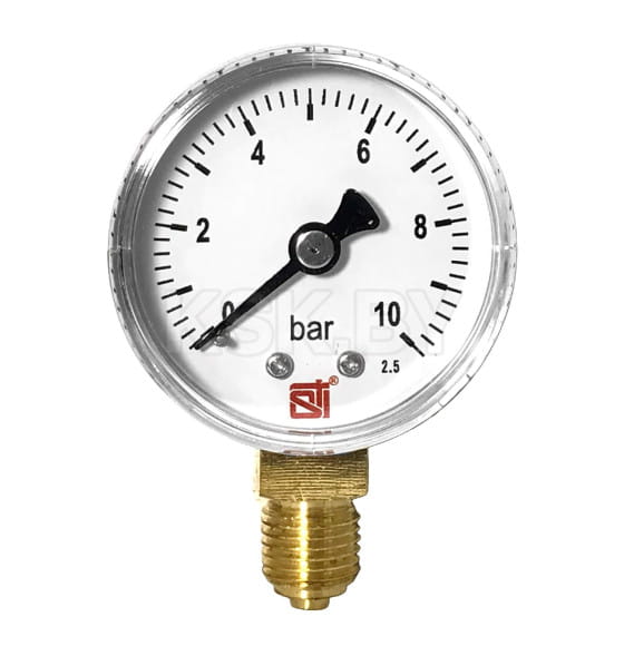 Манометр радиальный STI D50 10 bar (G1/4)