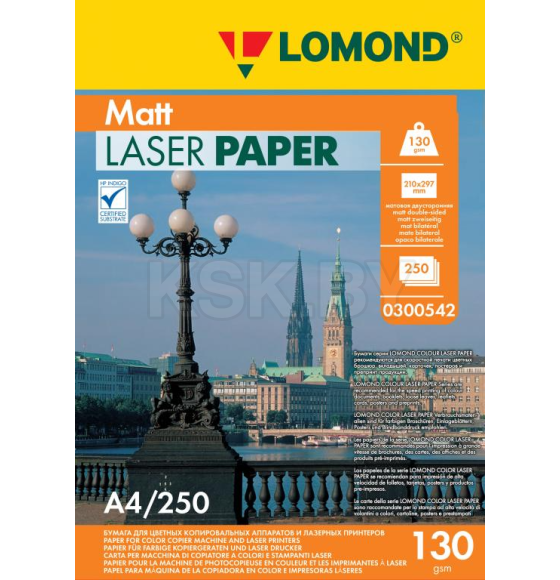 Бумага для лазерной печати матовая A4 130 г/м2 (250 листов) Lomond 0300542 (0300542) 
