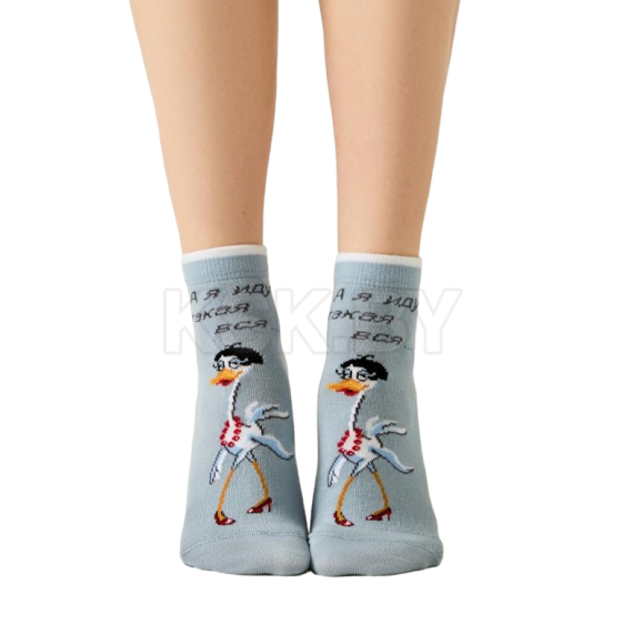 Носки женские 1145 Брестские March 8 (укороченные), р. 23 рис.711  СЕРО-ГОЛУБОЙ  (21С1145) 