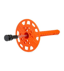 Дюбель тарельчатый 10х90 со стальным гвоздем с термоголовкой DTI-10, ЕКТ (пакет/75шт)