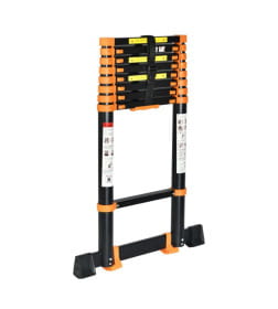 Лестница телескопическая 1-секц. алюм. 350см, 9 ступ. 8,5кг BLACK LINE STARTUL
