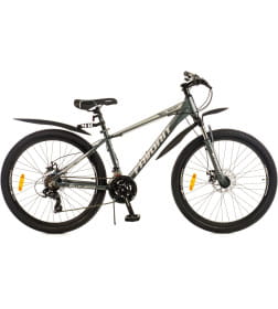 Двухколесный велосипед FAVORIT BULLET-26MDA, BUL26MD15BK-AL