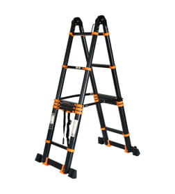 Лестница телескопическая 2-х секц. алюм. 330/660см, 2х8 ступ. 22,8кг BLACK LINE STARTUL