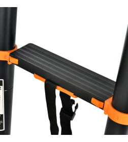 Лестница телескопическая 2-х секц. алюм. 330/660см, 2х8 ступ. 22,8кг BLACK LINE STARTUL