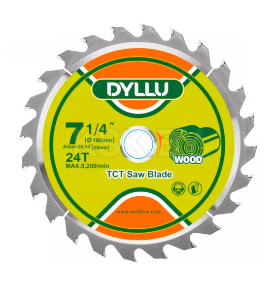 Диск пильный по дереву 185x24Tх20 мм DYLLU DTTC1K04 (DTTC1K04)