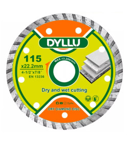 Диск алмазный 115x7,5x22,2 мм DYLLU DTDC3K02