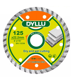 Диск алмазный 125x7,5x22,2 мм DYLLU DTDC3K03