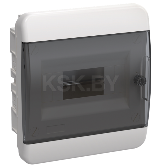 Корпус пластиковый ЩРВ-П-8 IP41 черн.прозр.дверь IEK (ЩРВ-П-8) 