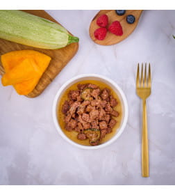 Влажный корм Monge Dog BWild GRAIN FREE для взрослых собак, из индейки с тыквой и кабачками, консервы 400 г