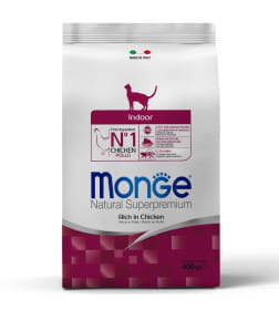 Сухой корм Monge Cat Daily Line Indoor для домашних кошек, из курицы 400гр