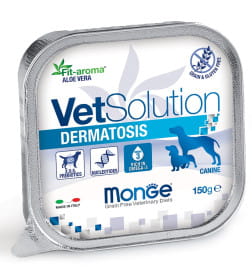 Ветеринарная диета Monge VetSolution Dog Dermatosis Дерматозис для собак при заболеваниях кожи, ламистер 150 г