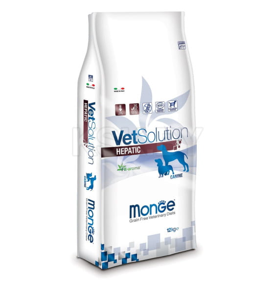 Ветеринарная диета Monge VetSolution Dog Hepatic Гепатик для собак при заболеваниях печени 12кг (70081184) 