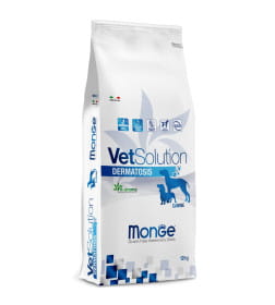 Ветеринарная диета Monge VetSolution Dog Dermatosis Дерматозис для собак при заболеваниях кожи 12кг