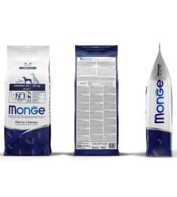 Сухой корм Monge Dog Daily Line Medium для взрослых собак средних пород, из курицы 12кг