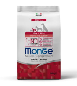 Сухой корм Monge Dog Daily Line Mini для щенков мелких пород, из курицы 800гр