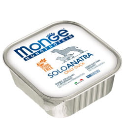 Влажный корм Monge Dog Monoprotein для собак, паштет из утки, ламистер 150 г