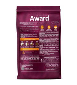 Сухой корм AWARD Sterilized для взрослых стерилизованных кошек с белой рыбой с добавлением семян льна, клюквы и цикория. 400гр