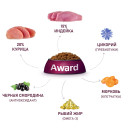 Сухой корм AWARD для щенков от 1 мес, беременных и кормящих сук средних пород с индейкой и курицей 12кг (7175673) 