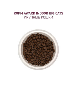 Сухой корм AWARD Indoor Big cats для взрослых домашних кошек крупных пород с говядиной и курицей 10кг