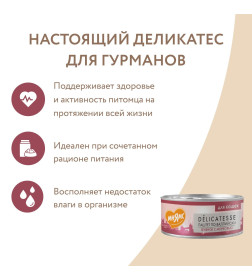Влажный корм Мнямс Ягненок с морковью для кошек "Паштет по-валлийски" 100 г