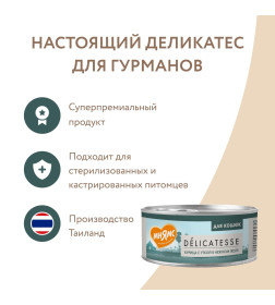 Влажный дополнительный корм Мнямс для кошек Курица с уткой в нежном желе 70 г