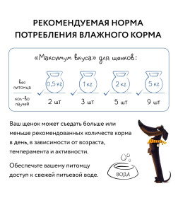 Пауч Мнямс мясное рагу с индейкой и овощами для щенков "Максимум вкуса" 85 г