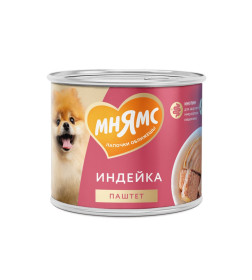 Влажный корм Мнямс Паштет из индейки для собак всех пород «КОМФОРТНОЕ ПИЩЕВАРЕНИЕ» 200 г