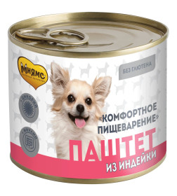 Влажный корм Мнямс Паштет из индейки для собак всех пород «КОМФОРТНОЕ ПИЩЕВАРЕНИЕ» 200 г