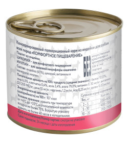 Влажный корм Мнямс Паштет из индейки для собак всех пород «КОМФОРТНОЕ ПИЩЕВАРЕНИЕ» 200 г