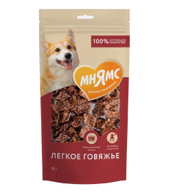 Лакомство Мнямс для собак Легкое говяжье 70г