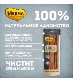 Лакомство Мнямс для собак Кишки говяжьи 40г