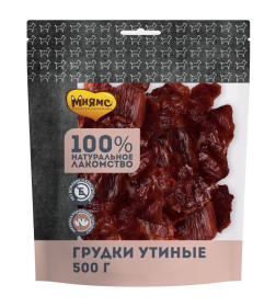 Лакомство Мнямс для собак Грудки утиные 500г