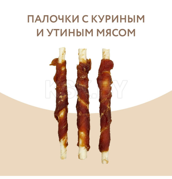 Лакомство Мнямс для собак палочки с куриным и утиным мясом 340 г (703218) 