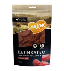 Лакомство Мнямс "Стриплойн по-английски" для собак 75 г