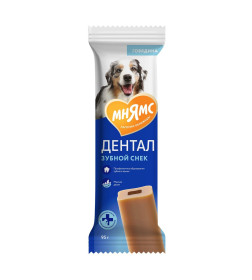 Лакомство Мнямс DENTAL для собак "Зубной снек" с говядиной 95г